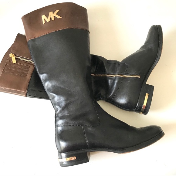 MICHAEL Michael Kors Shoes - Michael Kors Hayley riding leather boots 7.5 zip